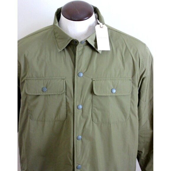 OOBE Brand Men's Snap Front Deck Shirt Jacket Shacket Buckwheat Green NWT - Picture 2 of 6